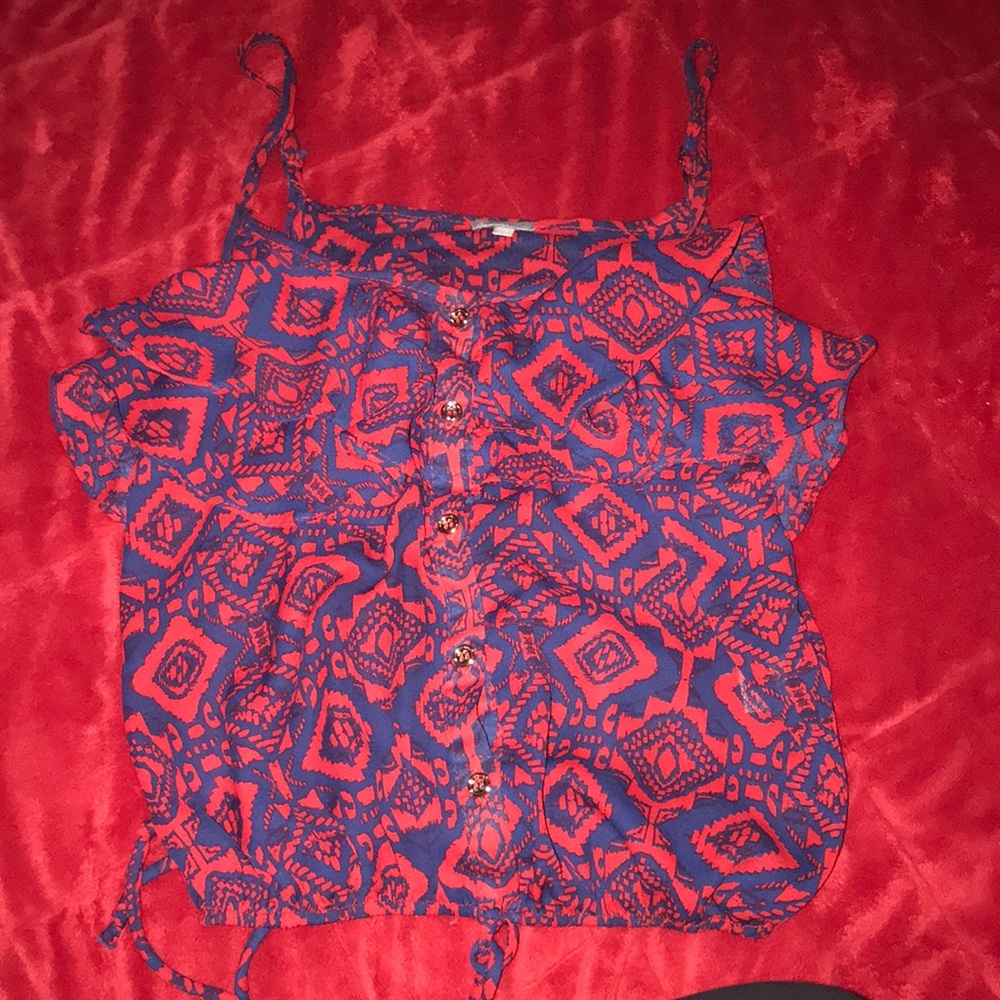 Tribal Print crop top tank